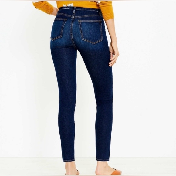LOFT The Curvy skinny Women's Deep Indigo Jeans - Picture 2 of 7